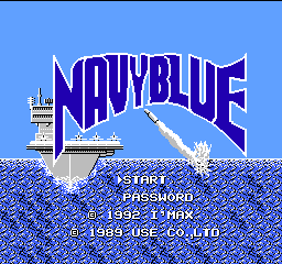 Navy Blue Title Screen